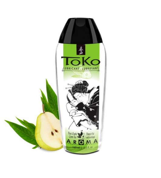 Интимный гель TOKO Pear   Exotic Green Tea с ароматом груши и зеленого чая - 165 мл. - Shunga - купить с доставкой в Ставрополе