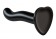 Черный фаллоимитатор-насадка Strap-On-Me P G spot Dildo size S - 16,4 см. - Strap-on-me - купить с доставкой в Ставрополе