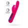 Ярко-розовый вибратор с клиторальной стимуляцией Rablock - 23,5 см. - ToyFa купить в Ставрополе с доставкой в Orgasmix.ru Ярко-розовый вибратор с клиторальной стимуляцией Rablock - 23,5 см. - ToyFa